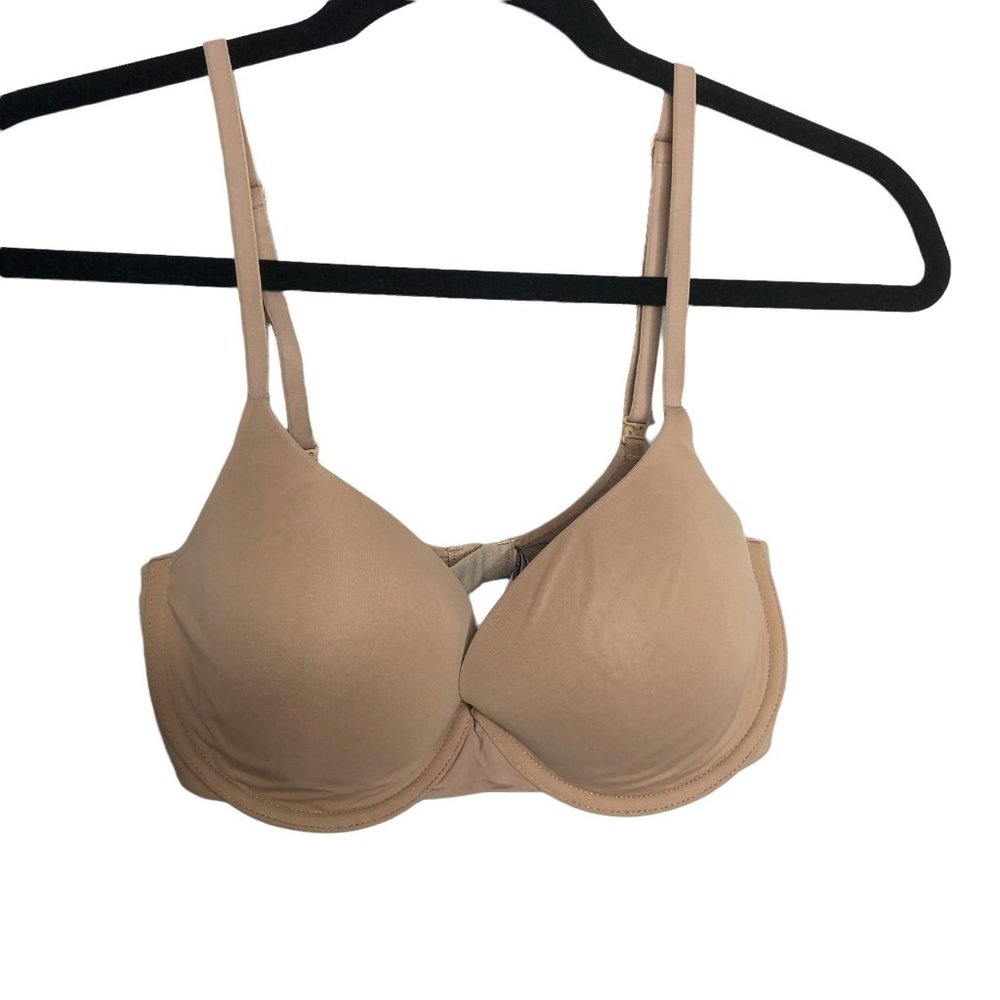 Victorias Secret Womens Demi Bra Beige Size 32DD Underwire Adjustable